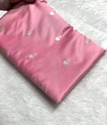 Baby Pink Shade Mashru With Gold Buti Saree and with Grand Pallu