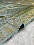 Shade Of Green and Gold MAshru Tanchui Banarasi Saree