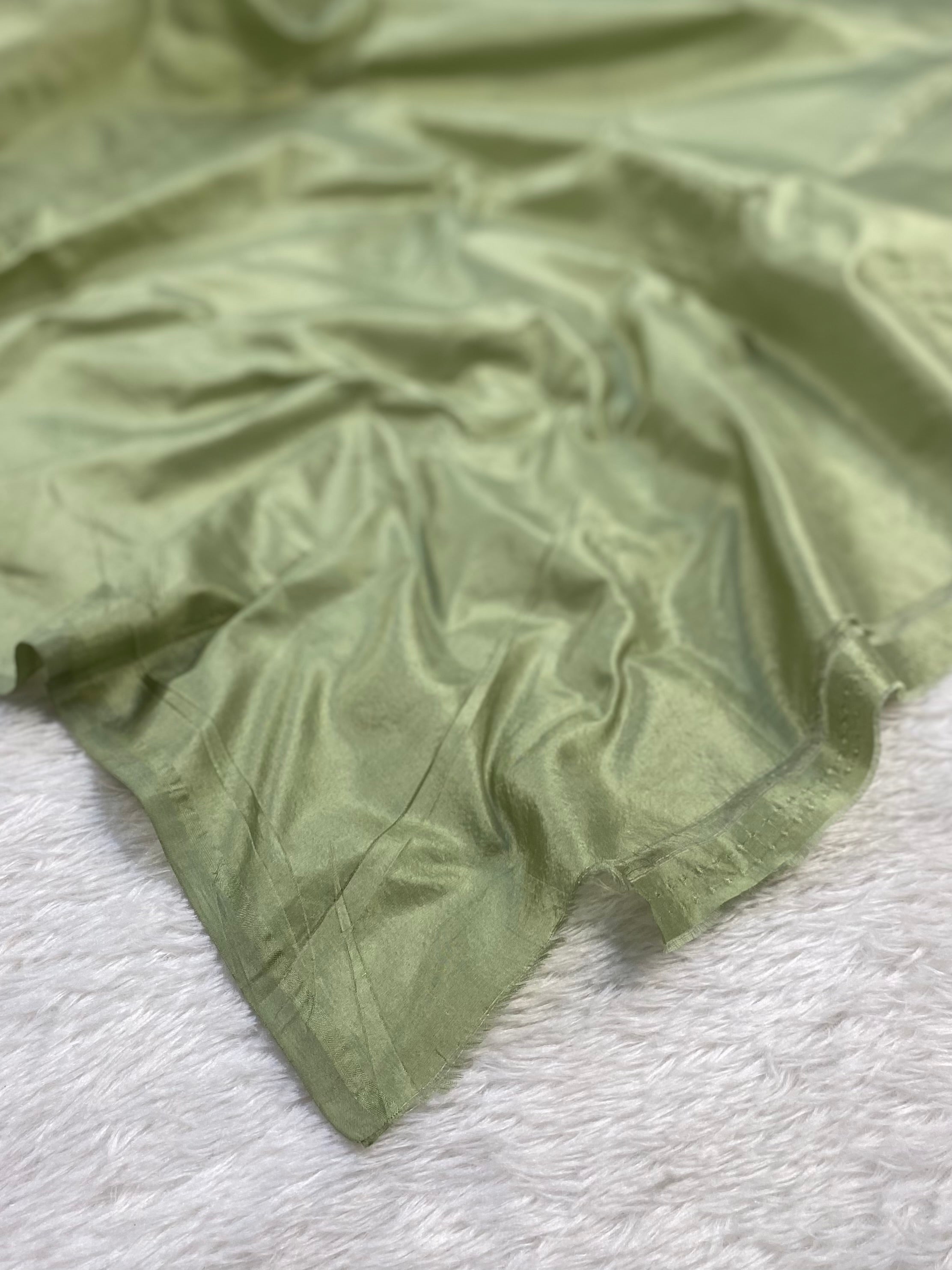 Pista Green Pure Banarasi Silk Saree – Meenakari Jaal | Authentic Banaras