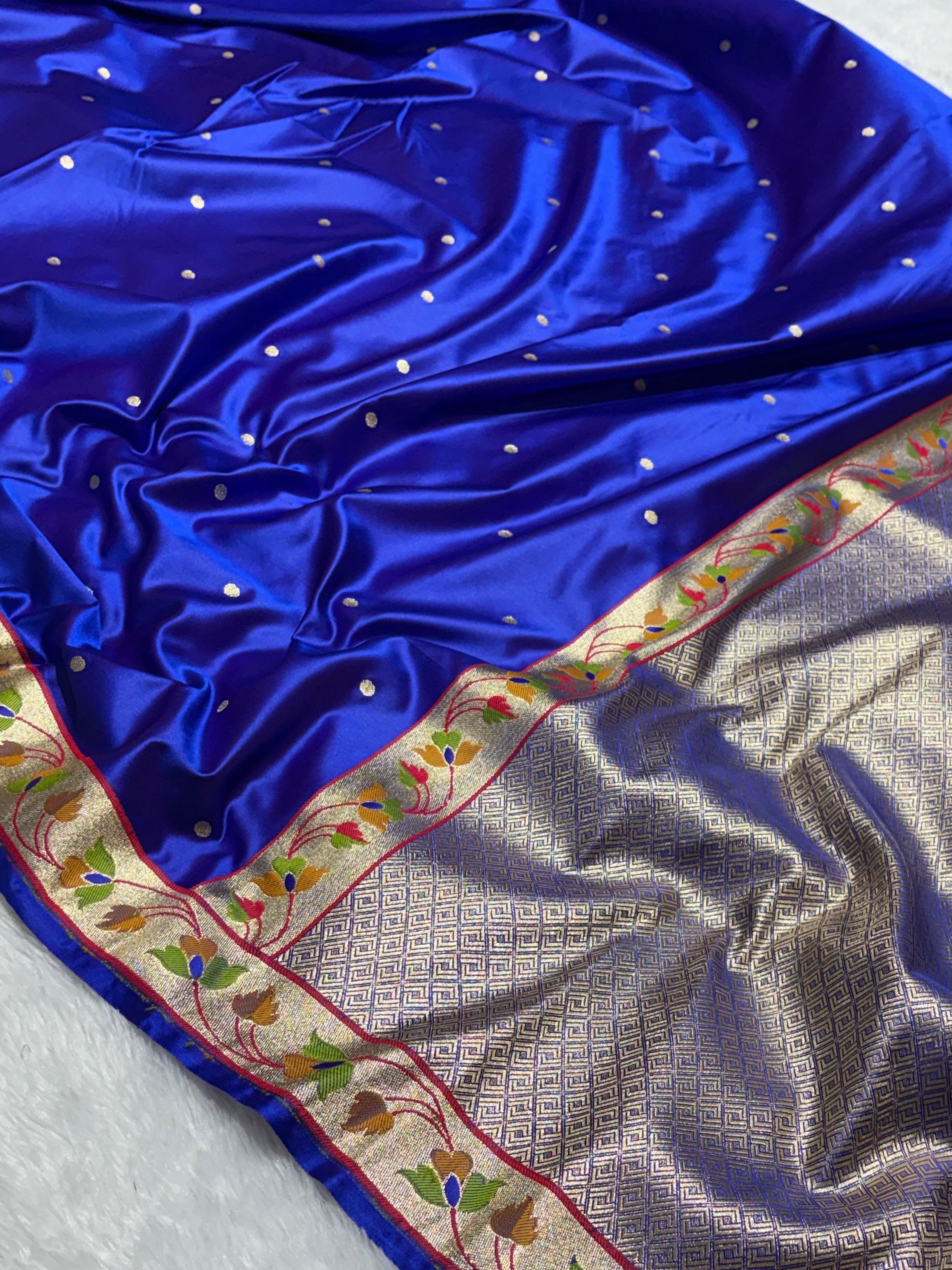 Paithani Meena Border Mashru Silk Banarasi Saree