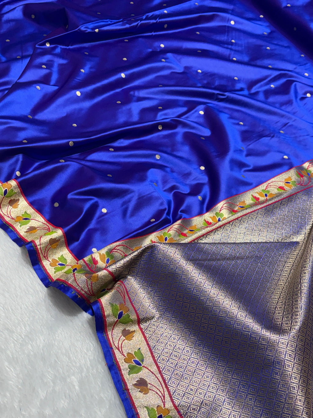 Paithani Meena Border Mashru Silk Banarasi Saree