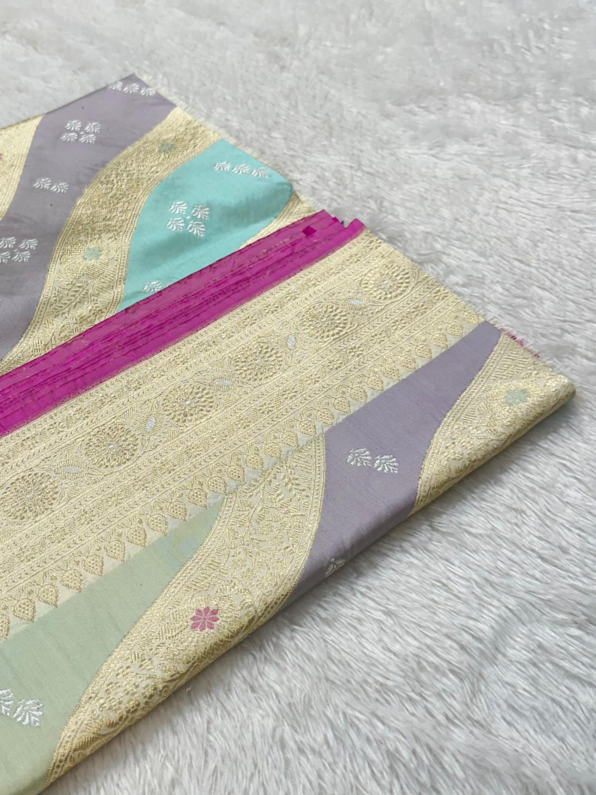 Handwoven Pure Banarasi Rangkaat Silk Saree – Pure Katan Silk | Rangkaat Technique | Luxury Banarasi Saree