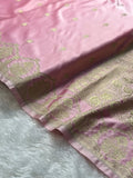 Baby Pink Mashru Silk buti Banarasi Saree