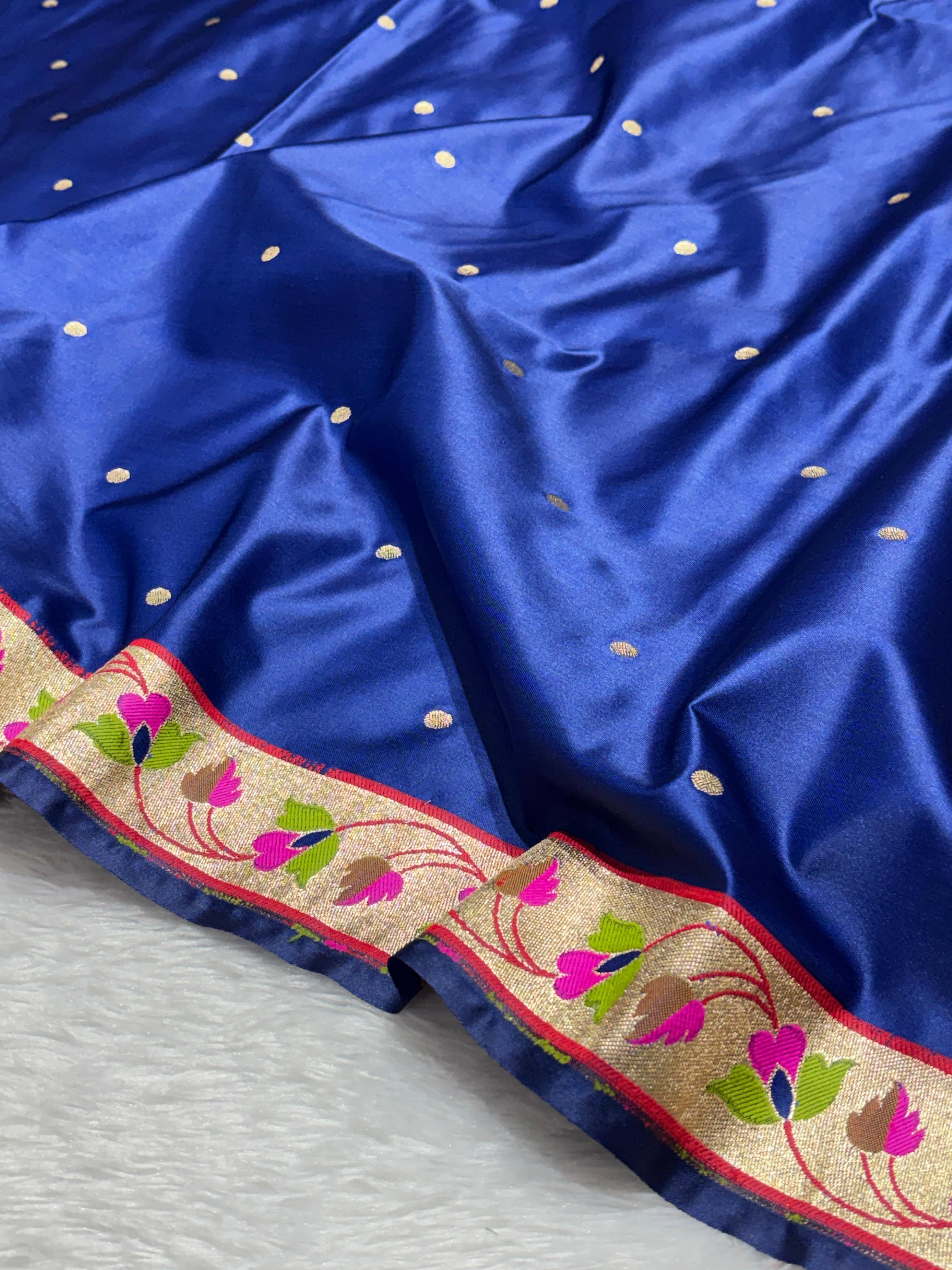 Paithani Meena Border Mashru Silk Banarasi Saree