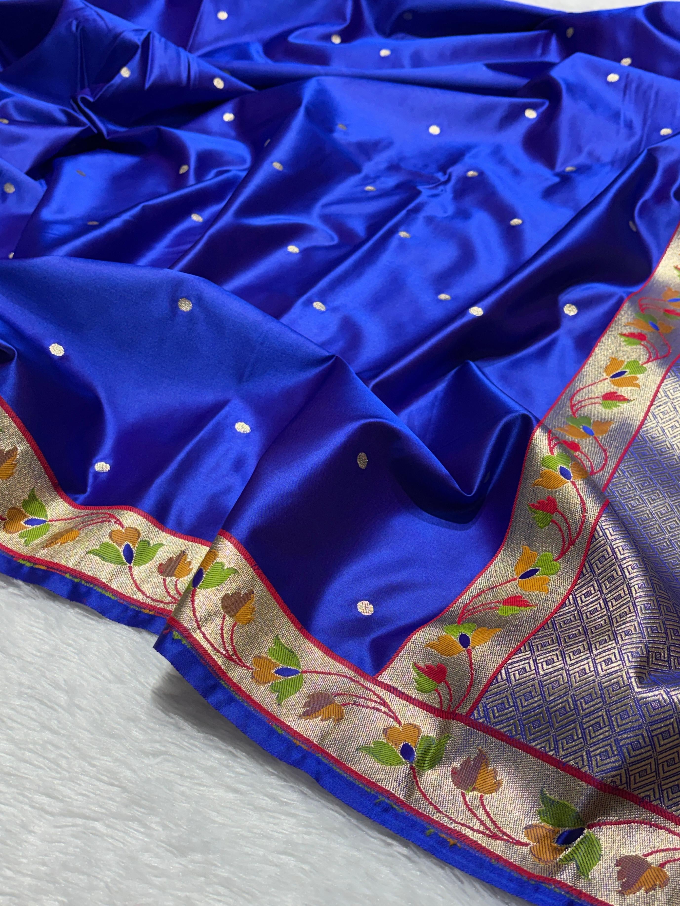 Paithani Meena Border Mashru Silk Banarasi Saree