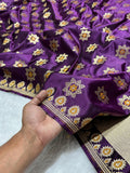 Rangoli Meena Buta Mashru Silk Banarasi Saree
