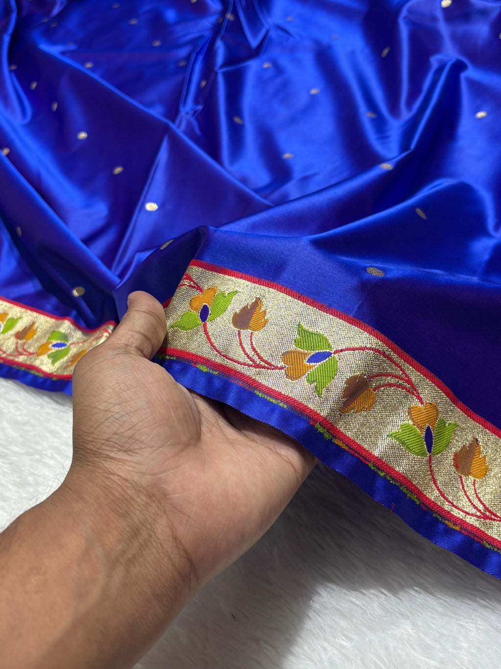 Paithani Meena Border Mashru Silk Banarasi Saree
