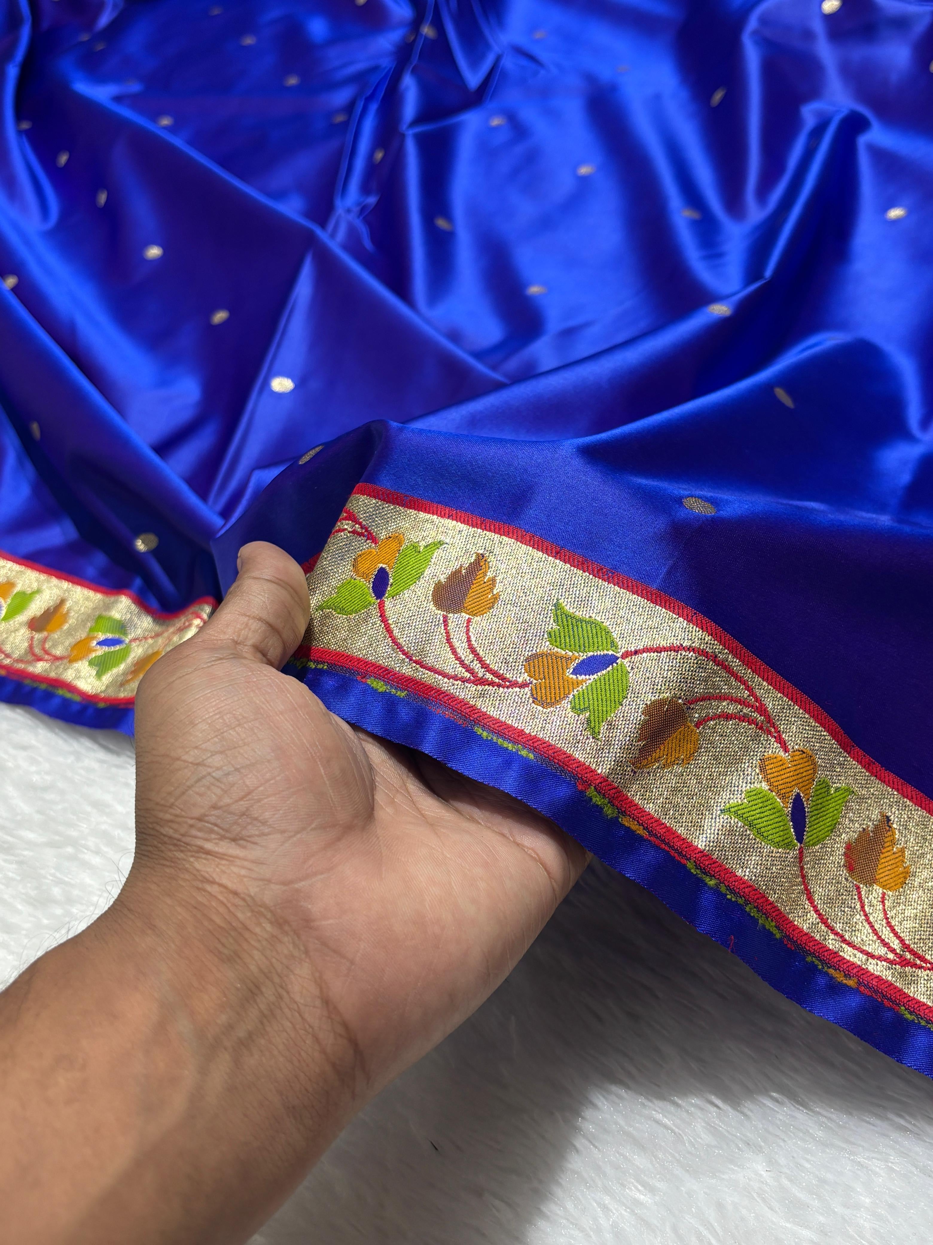 Paithani Meena Border Mashru Silk Banarasi Saree