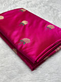 Rani Pink Mashru Silk Banarasi Meena Buta Saree