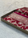 Bridal Handwoven Pure Katan Silk Kadua Weaved Banarasi Saree