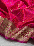 Pink Shades Tanchui Motif Mashru Silk Saree