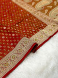 Jamawar Meenedar Buti Satin Katan Silk Banarasi Saree