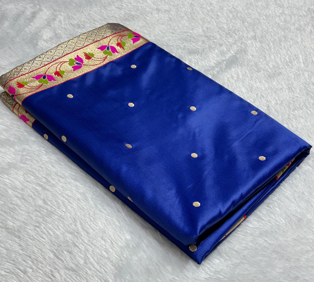 Paithani Meena Border Mashru Silk Banarasi Saree