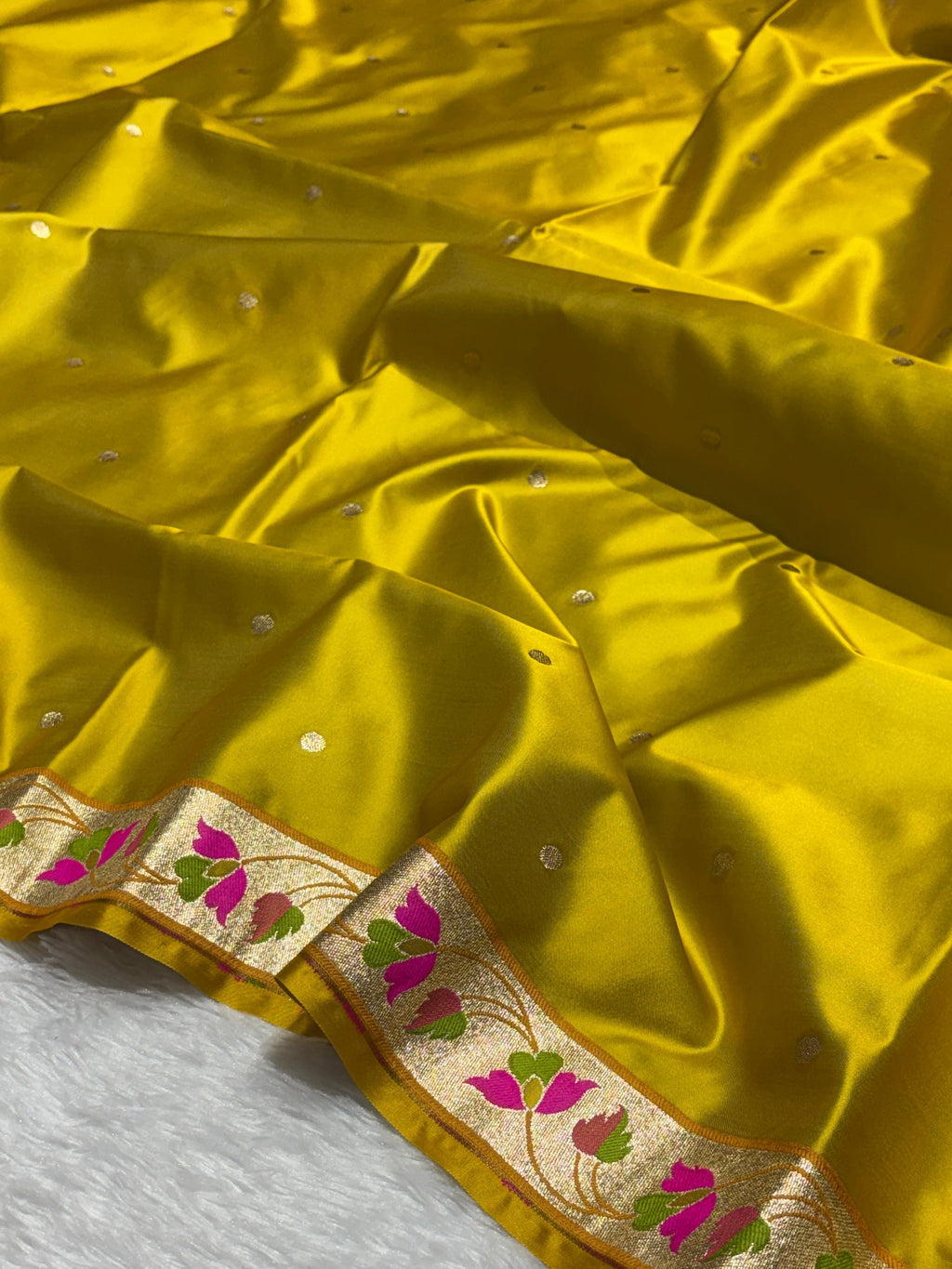 Paithani Meena Border Mashru Silk Banarasi Saree