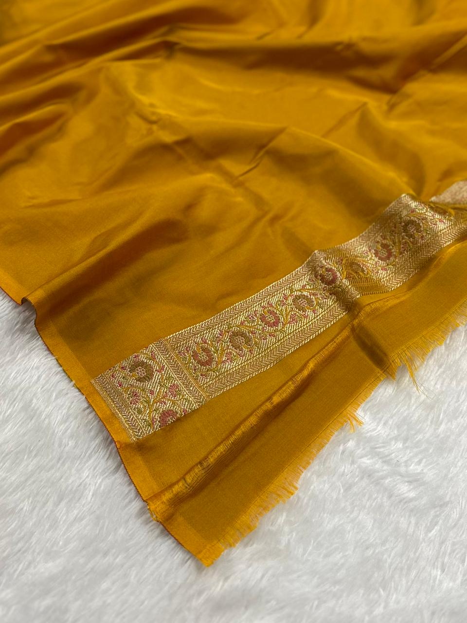 Jamawar Buti In Meenedar Satin Katan Silk Saree