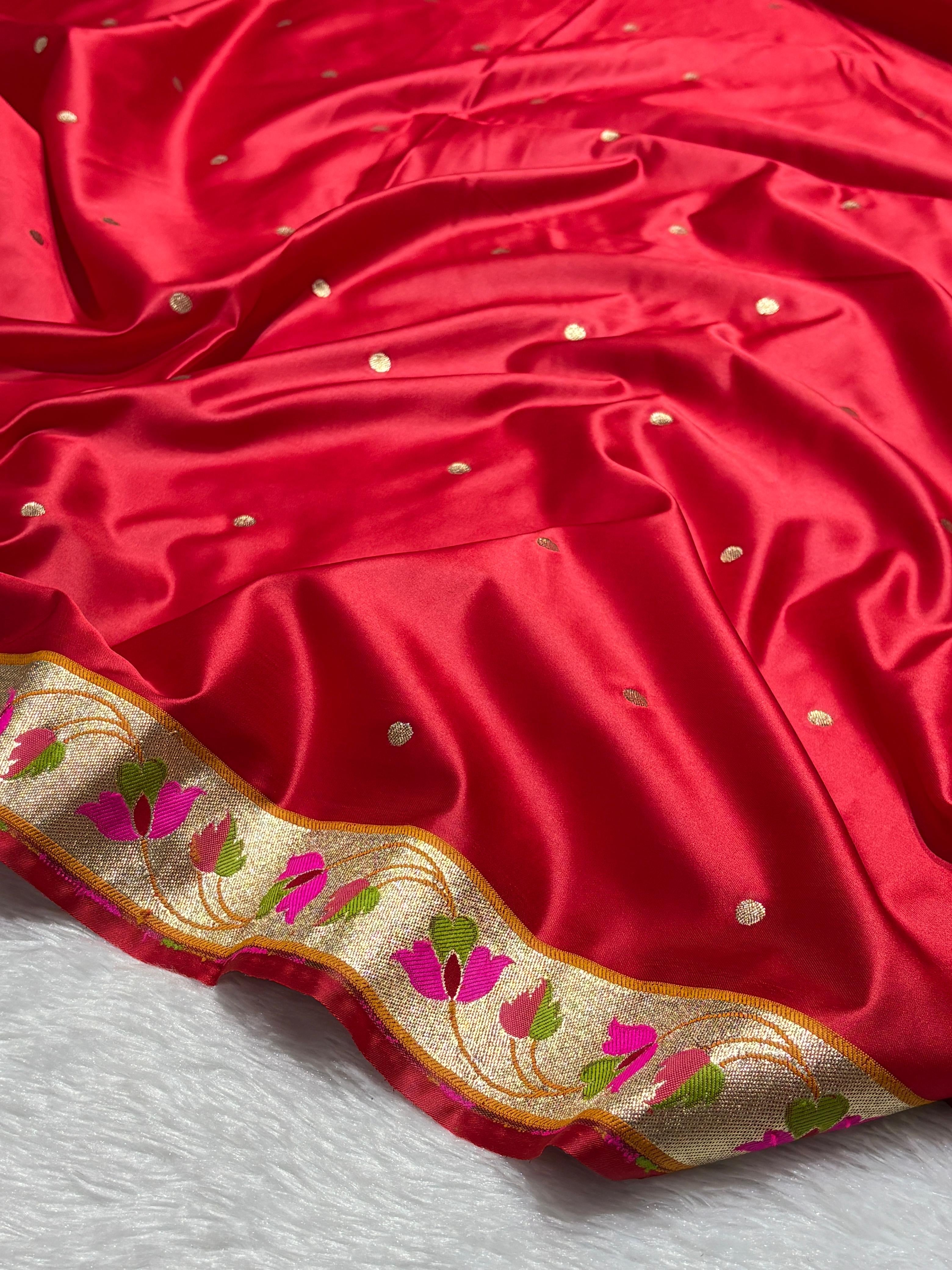 Paithani Meena Border Mashru Silk Banarasi Saree