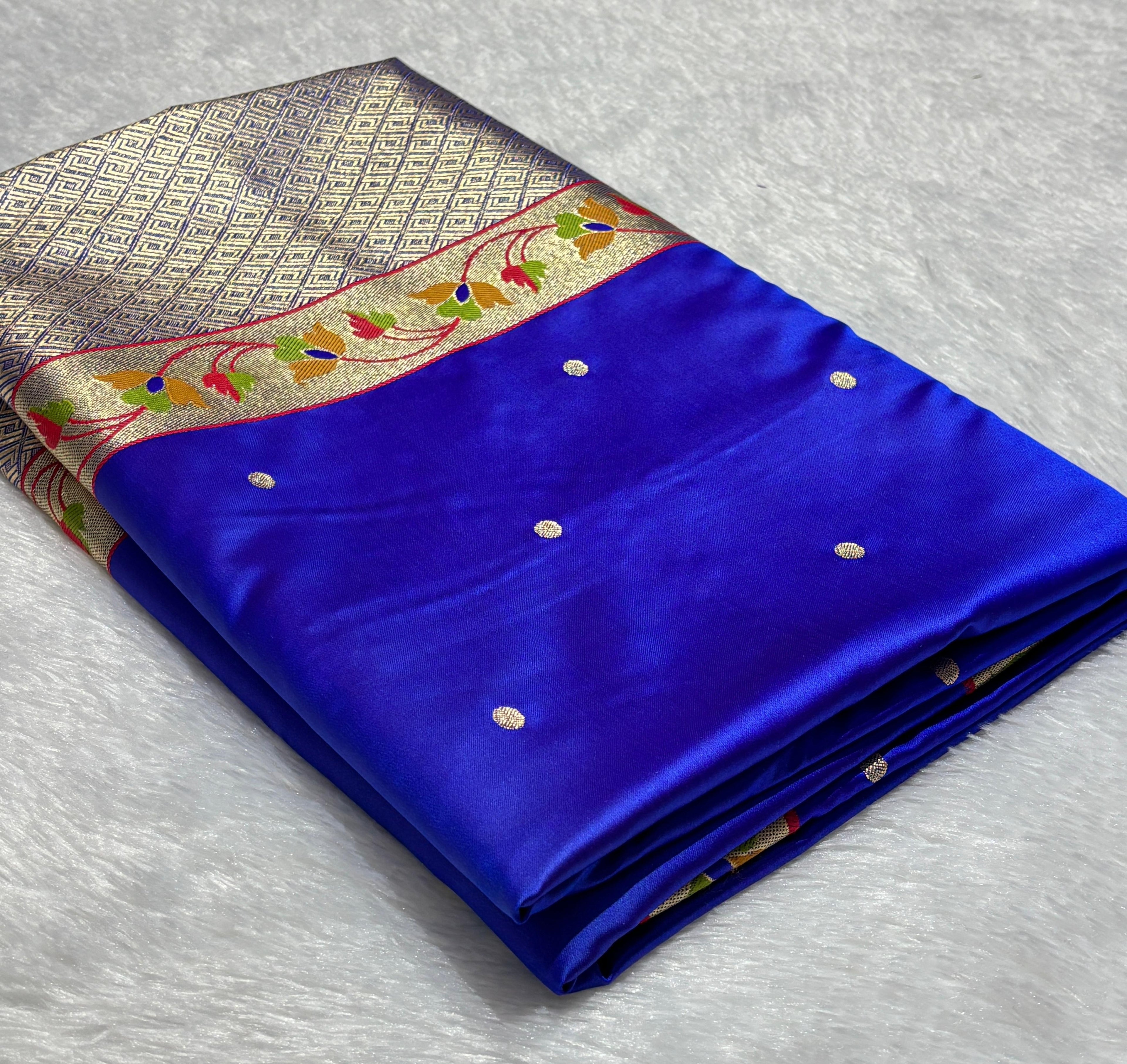 Paithani Meena Border Mashru Silk Banarasi Saree