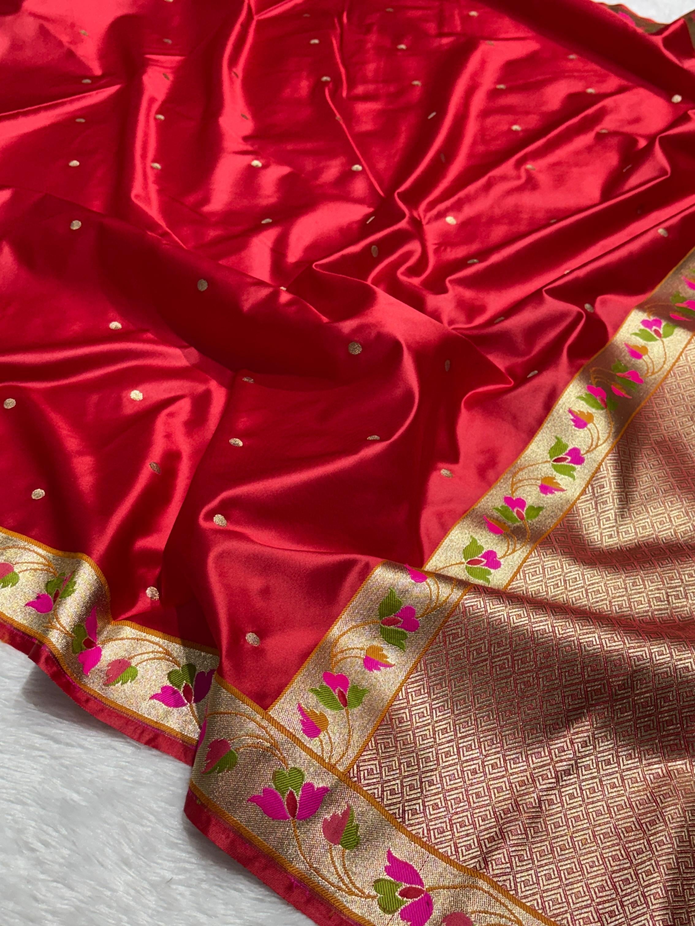 Paithani Meena Border Mashru Silk Banarasi Saree