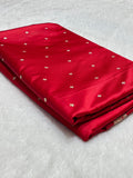 Bridal Red Mashru Silk Banarasi Saree