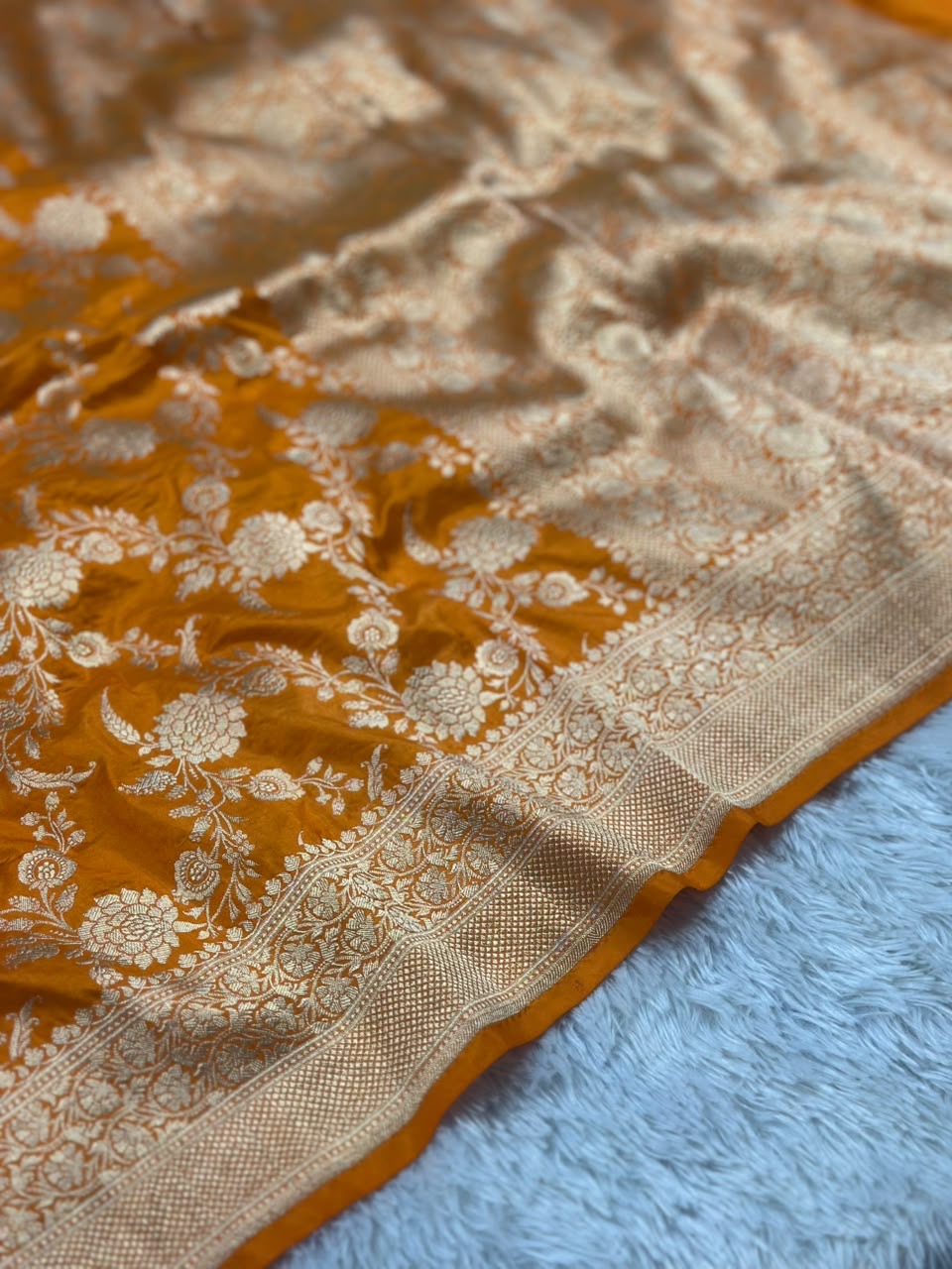 Pure katan Silk Banarasi Saree