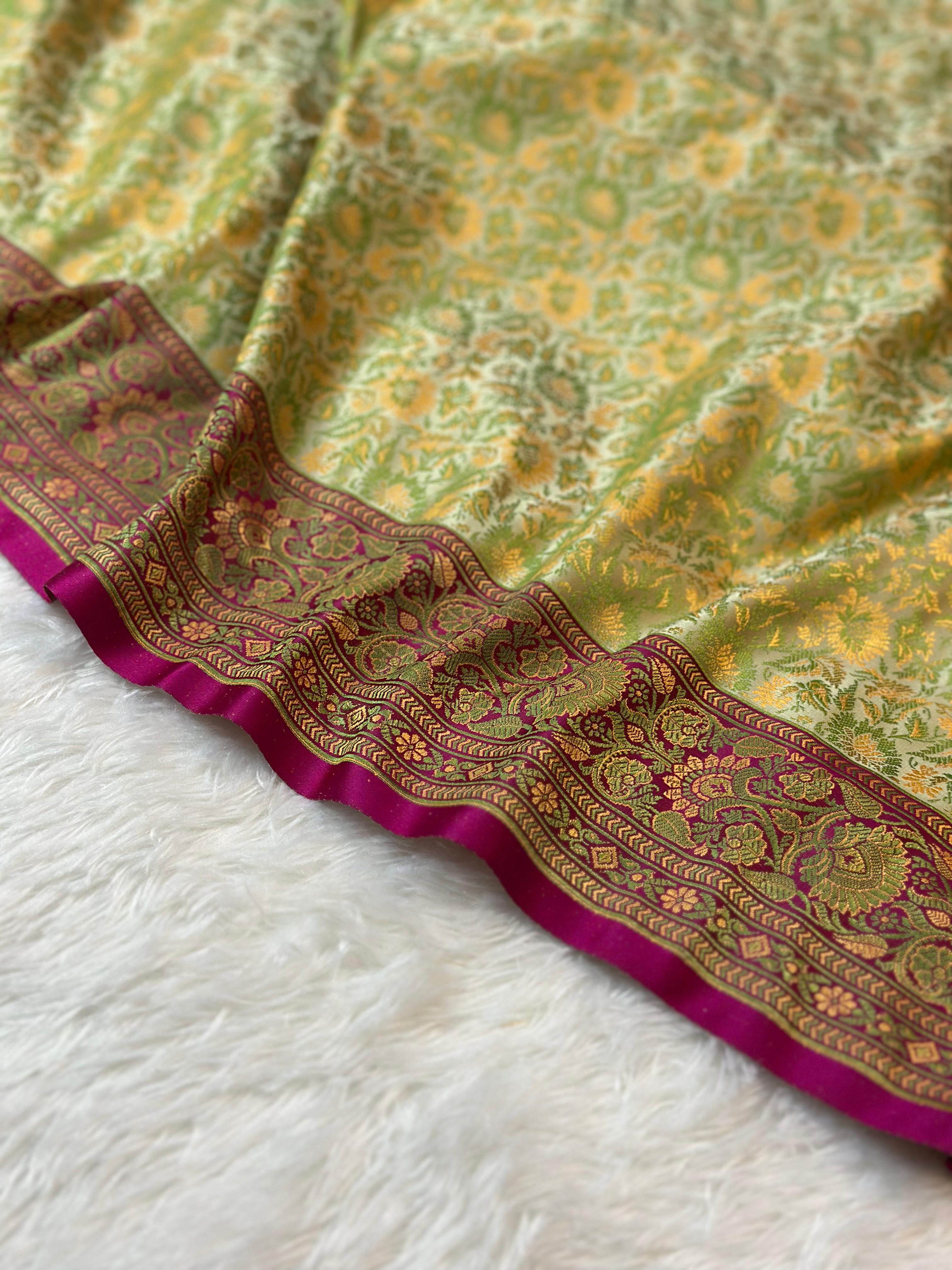 Mashru Silk Tanchui Banarasi Saree