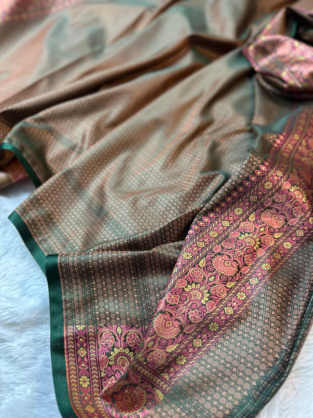 Mashru Silk Tanchui Banarasi Saree