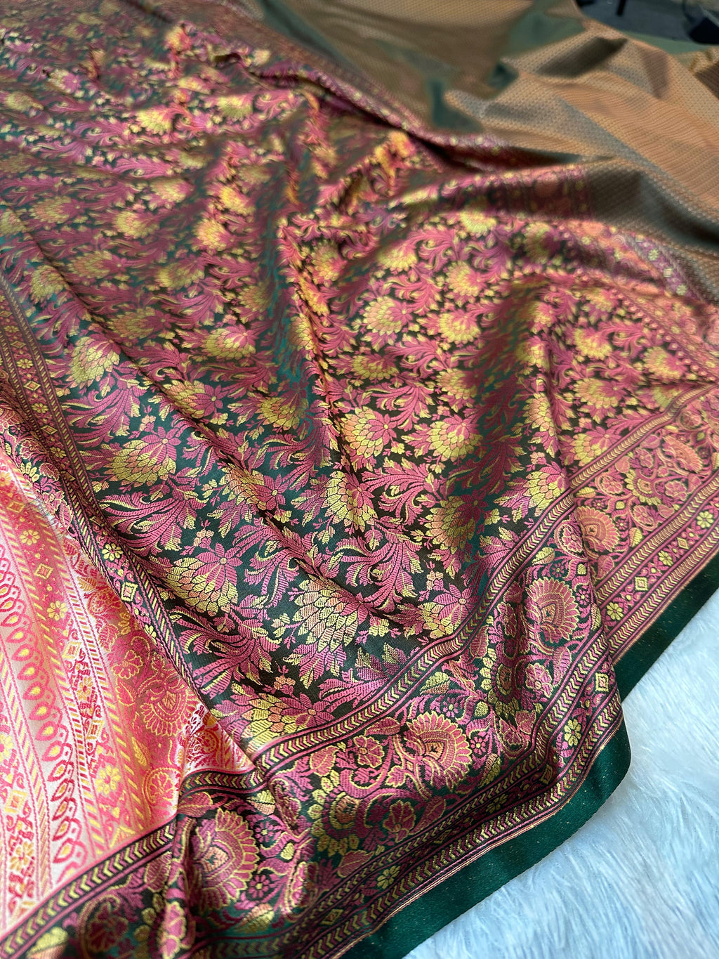 Mashru Silk Tanchui Banarasi Saree