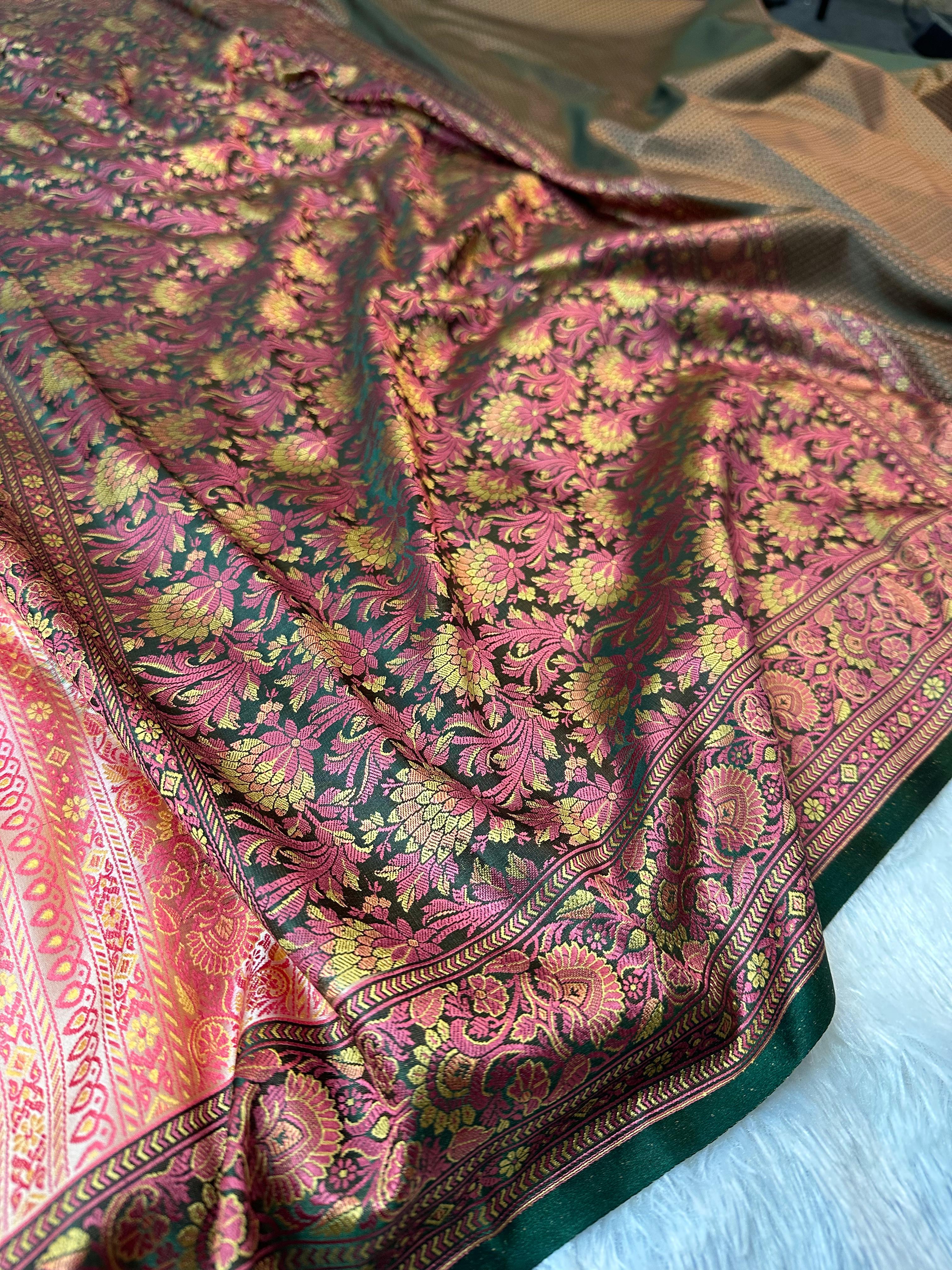 Mashru Silk Tanchui Banarasi Saree