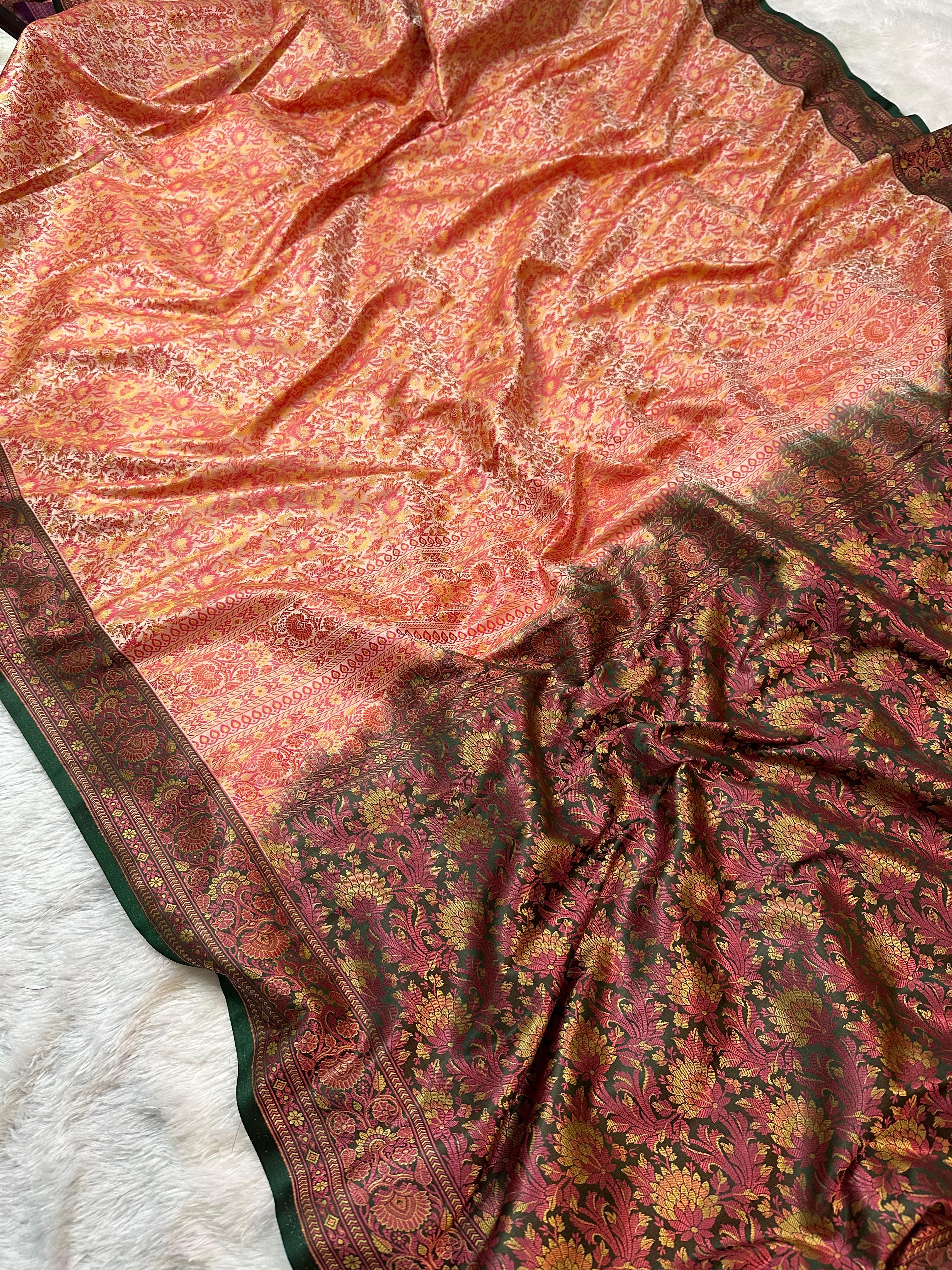 Mashru Silk Tanchui Banarasi Saree