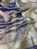 Pure Tissue Silk Banarasi Saree Woven with Golden Zari and Minakari Work