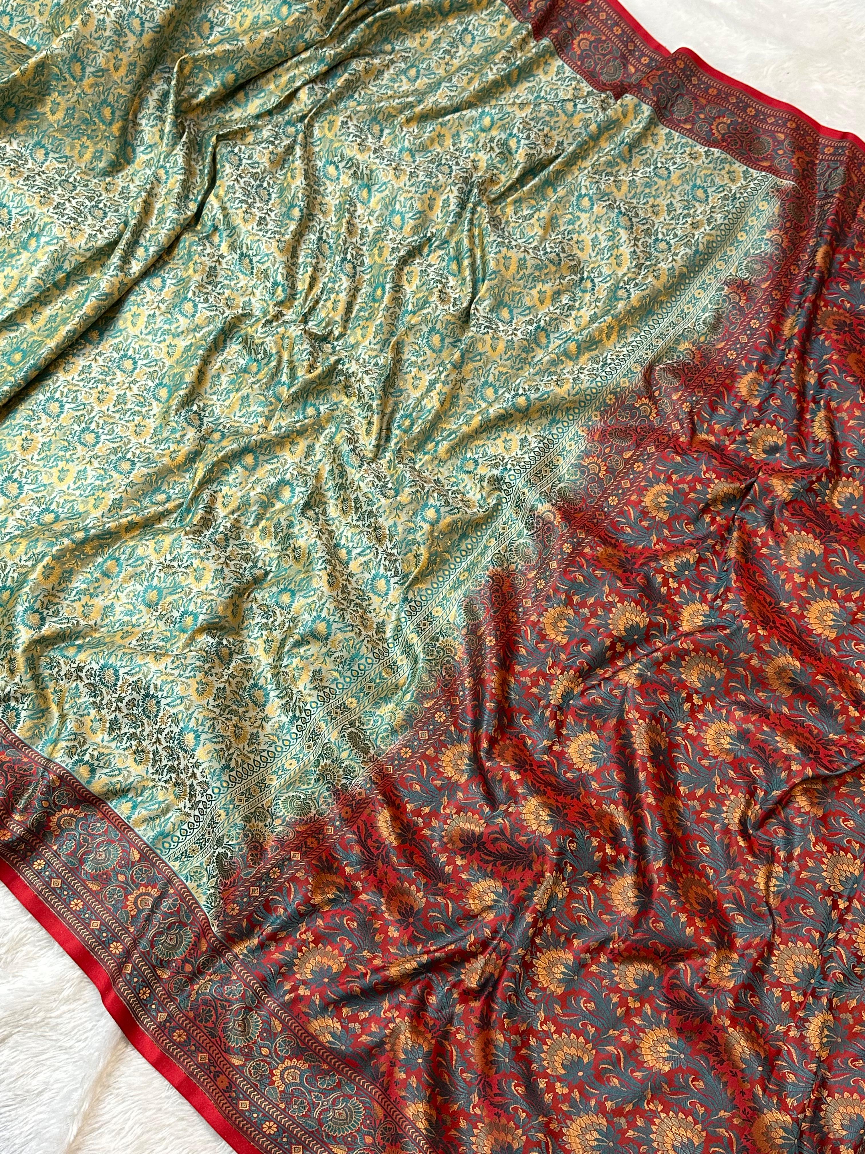 Mashru Silk Tanchui Banarasi Saree