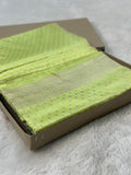 Pure Katan Silk Banarasi Saree Woven with Golden Zari in Buta Pattern