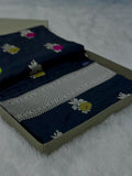 Pure Katan Silk Banarasi Meenedar Saree Woven with Golden Zari buta pattern